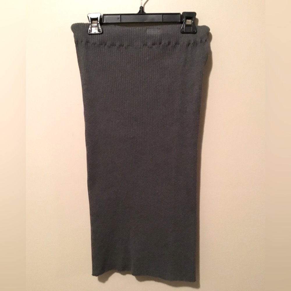 ICHI Gray Tube Knit Skirt - Size M